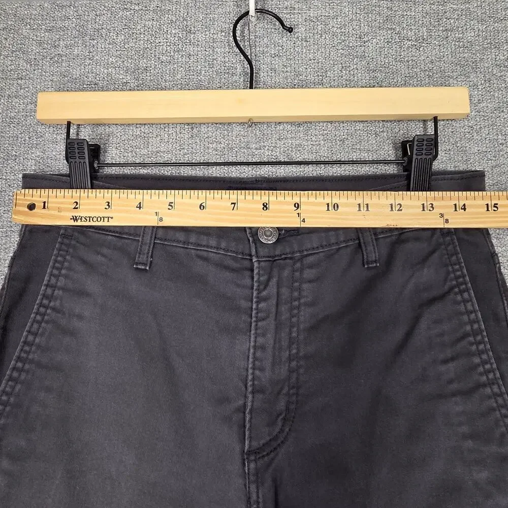 LEVI’S DARK GRAY CHINO PANTS – W29 L30 – STRAIGHT LEG – COTTON STRETCH BLEND